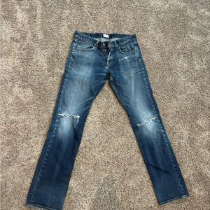 Hudson Jeans Men's Faded Blue Slim Jeans